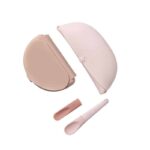 Σετ φαγητού Σιλικόνης 3τεμ. (Σαλιάρα,Κουτάλι,Αναδιπλούμενο Πιάτο) Ροζ  Des.12 Miniware - Image 6