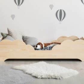 Kρεβάτι Montessori  Cloud  σε Φυσικό  Ξύλο  100×200cm  Adeko