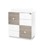 Συρταριέρα αλλαξιέρα White & Coffee Lorelli Bertoni, πρακτική και κομψή.