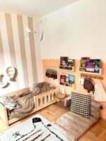 Kρεβάτι Παιδικό Montessori  Mila CP  με κάγκελα  σε Φυσικό  Ξύλο  120×200cm  Adeko - Image 7