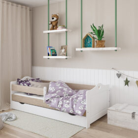 Παιδικό κρεβάτι καναπές Emma Pink με συρτάρι, 80x180cm BabyCute