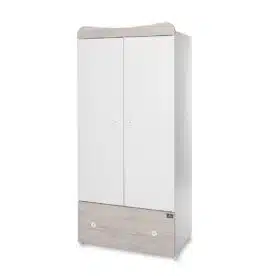Ντουλάπα  2φυλλη  EXCLUSIVE  White & Light Oak  80x57x178cm  10170120045 Lorelli Bertoni