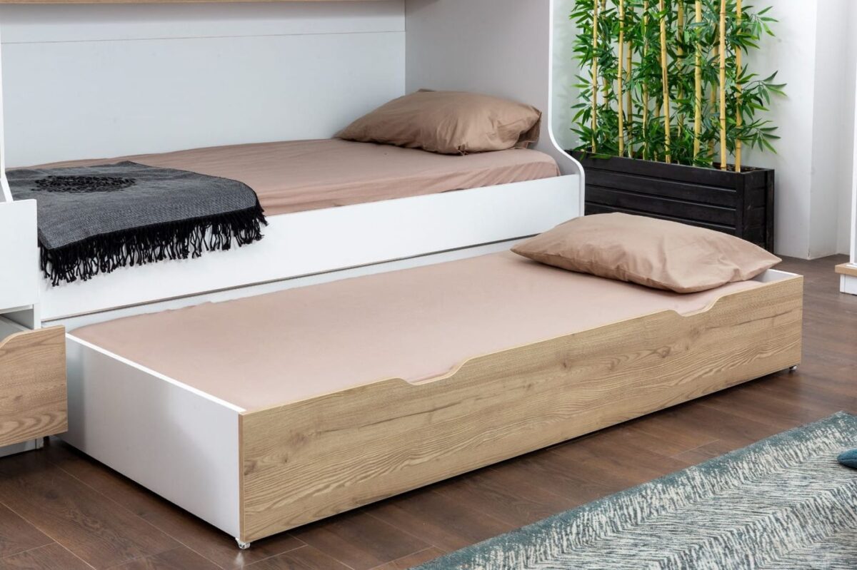 Παιδική κουκέτα PLATO PT-108 Gencecix με συρόμενο κρεβάτι