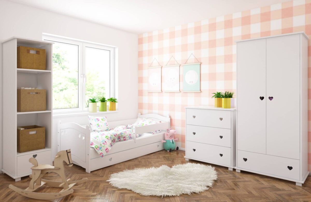 Ντουλάπα  2φυλλη  Bellisimo White  83x46x183cm  BC30011 BabyCute - Image 2