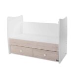 Βρεφικό κρεβάτι  MATRIX  White & Light Oak 10150600045P  Lorelli - Image 5