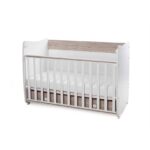 Βρεφικό κρεβάτι DREAM  60x120εκ. White & Light Oak 10150420045A  Lorelli (Δώρο Πάντα Προστασίας) - Image 3