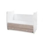 Βρεφικό κρεβάτι DREAM  60x120εκ. White & Light Oak 10150420045A  Lorelli (Δώρο Πάντα Προστασίας) - Image 5