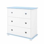 Συρταριέρα  με Αλλαξιέρα  Bellisimo  White & Blue  83x48x87cm  BC20090B BabyCute