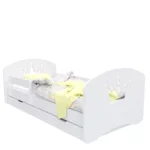 Κρεβάτι με Συρτάρι & Στρώμα Crowns  White & Pink  90x200cm CR90200 - Image 3