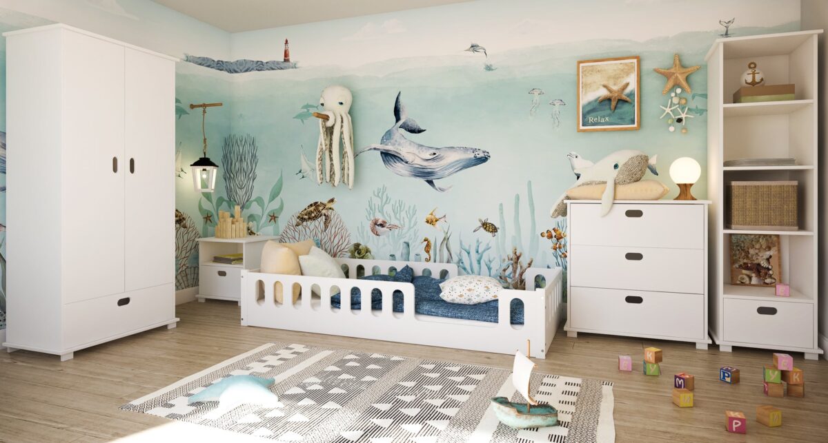 Κρεβάτι  Montessori Monte  με κάγκελα White  120x200cm  BC50046A  BabyCute - Image 14