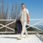Ελαφρύ καρότσι μωρού Minori Opal Green με ποδόσακο Lorelli