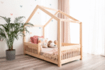 Παιδικό κρεβάτι Montessori Mila RMW 120x200cm, φυσικό ξύλο