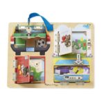 Εκπαιδευτικό κλειδαριές και σύρτης Melissa & Doug: πολύχρωμο, διαδραστικό παιχνίδι.