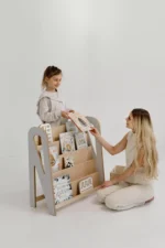 Βιβλιοθήκη Montessori Slim Medium Natural BabyWood για παιδιά