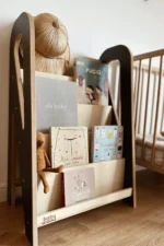 Βιβλιοθήκη Montessori Slim Medium Natural BabyWood για παιδιά