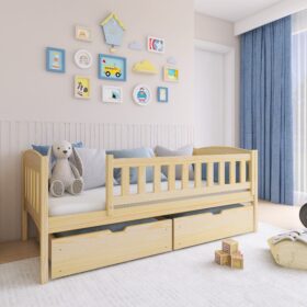 Kρεβάτι Καναπές Gucio με Συρτάρια από μασίφ ξύλο