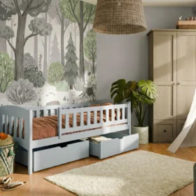 Kρεβάτι Καναπές Gucio με Συρτάρια από μασίφ ξύλο