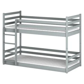 Χαμηλή κουκέτα Montessori Mini γκρι από μασίφ ξύλο 90x200cm.