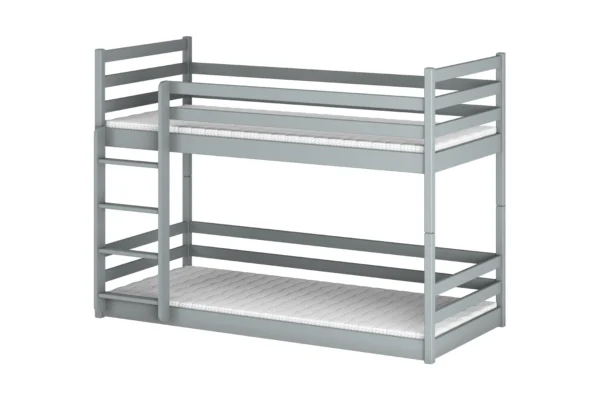 Χαμηλή κουκέτα Montessori Mini γκρι από μασίφ ξύλο 90x200cm.