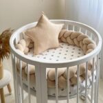 Κατωσέντονο Μικρό με λάστιχο Grey Hearts για Smart Bed 9 in 1 Round/Oval Ingvart - Image 2