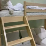 Κουκέτα  Sofino με πτυσσόμενο Καναπέ-Κρεβάτι από μασίφ ξύλο Dark Chocolate  90x200/140x200cm (Δώρο 10% Έκπτωση στο Στρώμα) - Image 4