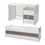 Πολυμορφικό βρεφικό κρεβάτι  MAXI PLUS White & Coffee 10150580042P  Lorelli - Image 13