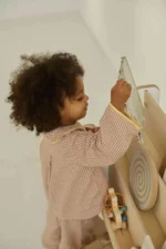 Βιβλιοθήκη Montessori BabyWood με 2 κουτιά αποθήκευσης