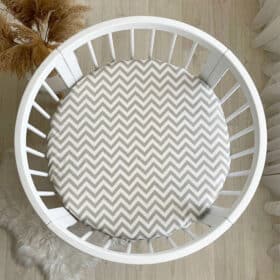 Κατωσέντονο Μικρό με λάστιχο Ziggy Brown για Smart Bed 9 in 1 Round/Oval Ingvart