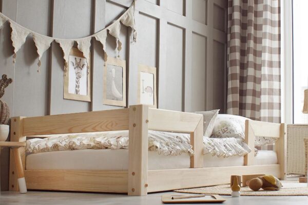 Παιδικός καναπές κρεβάτι BASIC φυσικό ξύλο