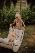 Montessori ξύλινη κούνια Natural BabyWood, τραμπάλα 100cm