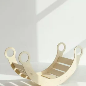 Ξύλινη Montessori τραμπάλα Natural 100cm BabyWood