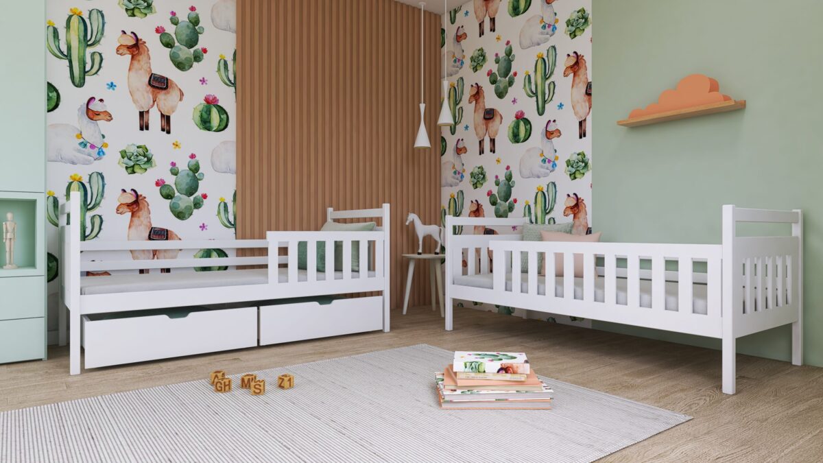 Κουκέτα  Monika Fast με Συρτάρια από μασίφ ξύλο White 90×200cm (Δώρο 10% Έκπτωση στα Στρώματα) - Image 6