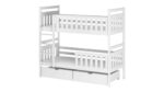 Κουκέτα  Monika Fast με Συρτάρια από μασίφ ξύλο White 90×200cm (Δώρο 10% Έκπτωση στα Στρώματα) - Image 7