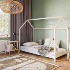 Kρεβάτι Σπιτάκι Montessori Lucky από μασίφ ξύλο