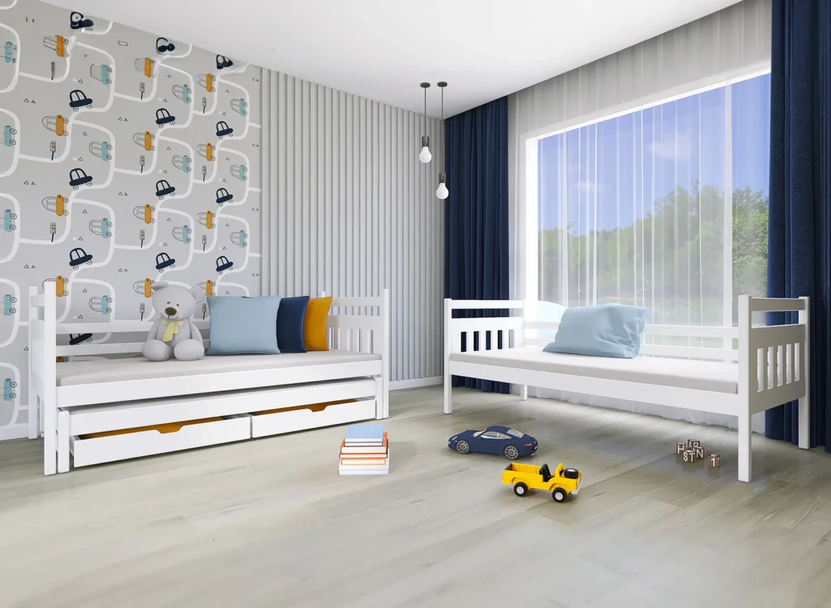 Κουκέτα Seweryn με Συρόμενο  από μασίφ ξύλο Natural  90×200cm (Δώρο 10% Έκπτωση στα Στρώματα) - Image 4