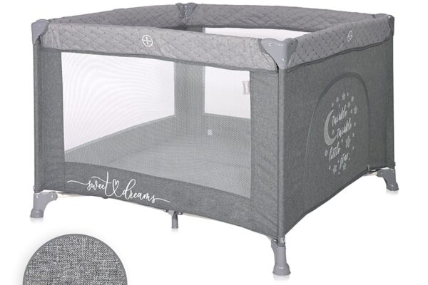 Παρκοκρέβατο Lorelli Sunny PlayGround Cool Grey Star