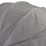 Γκρι κουκούλα καροτσιού Lorelli QUICK AUTOMATIC με λεπτομέρειες.