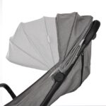 Καρότσι QUICK AUTOMATIC Black: Ρυθμιζόμενη κουκούλα, εργονομική λαβή.