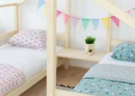 Ξύλινο κρεβάτι σπιτάκι Montessori Twin για 2 παιδιά