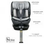 Κάθισμα αυτοκινήτου Nobile i-SIZE 360° Grey Ice Bebe Stars