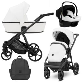 Πολυκαρότσι 3 σε 1 Arizo White Eco Leather Kunert