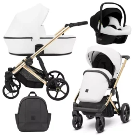 Πολυκαρότσι 3 σε 1 Arizo White Eco Leather Kunert