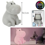 Φωτιστικό νυκτός ιπποπόταμος Home Deco Kids, αλλαγή χρώματος