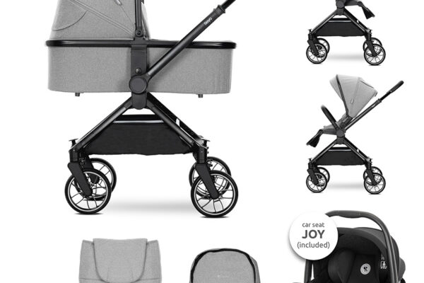 Πολυκαρότσι REYA 3 σε 1 Grey Lorelli με αναστρέψιμη λαβή.