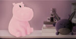 Φωτιστικό νυκτός ιπποπόταμος LA11058 Home Deco Kids, ροζ
