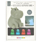 Φωτιστικό νυκτός ιπποπόταμος Home Deco Kids, αλλαγή χρωμάτων