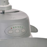 Γκρι πλαστικό πάνελ ελέγχου κούνιας με κουμπιά και ενδεικτικές λυχνίες