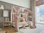 Κουρτίνα Οροφής Bianco Bed Light Pink Luletto
