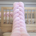 Πάντα πλεξούδα Luletto Light Pink 400x20cm, βρεφική, velvet