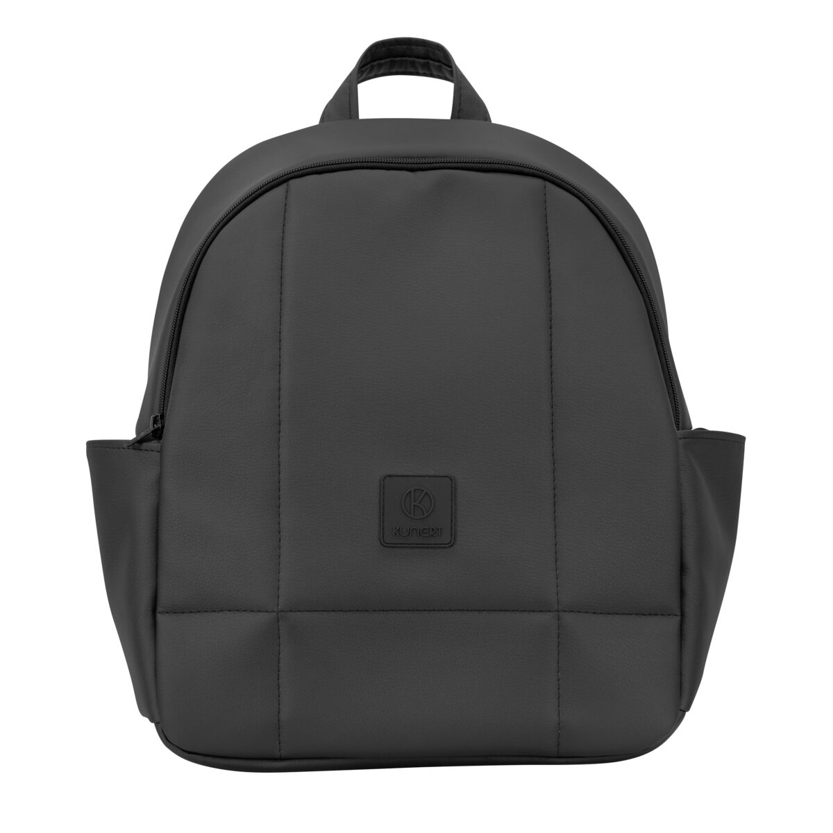 Μαύρο σακίδιο πλάτης Kunert για καρότσι, με πλαϊνές τσέπες.